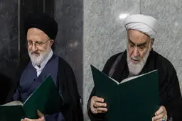 تصویری از علی‌اصغر حجازی و محمدی گلپایگانی در یک قاب + عکس