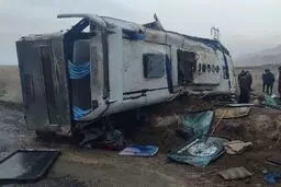 واژگونی اتوبوس در کرمان با ۷ کشته 