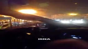 آتش سوزی در بزرگراه یادگار امام+ ویدئو
