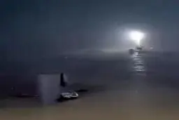 بارندگی شدید در صحرای سماوه عراق+ویدئو