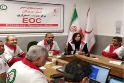 حضور یک بازیگر تلویزیون در هلال احمر هرمزگان