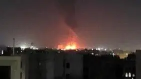 حمله هوایی اسرائیل به نیروگاه برق صنعا