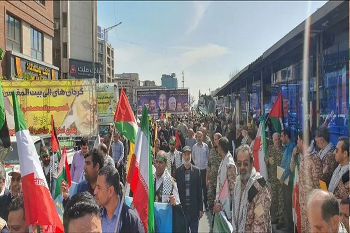حضور وزیر نفت در راهپیمایی روز قدس+عکس
