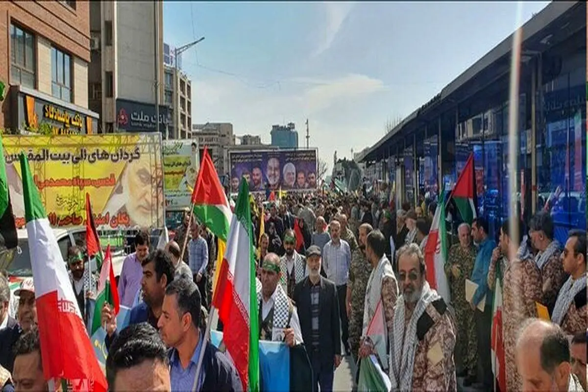 حضور وزیر نفت در راهپیمایی روز قدس+عکس
