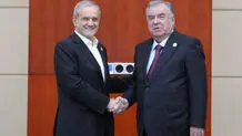 پزشکیان با رییس جمهور تاجیکستان دیدار کرد