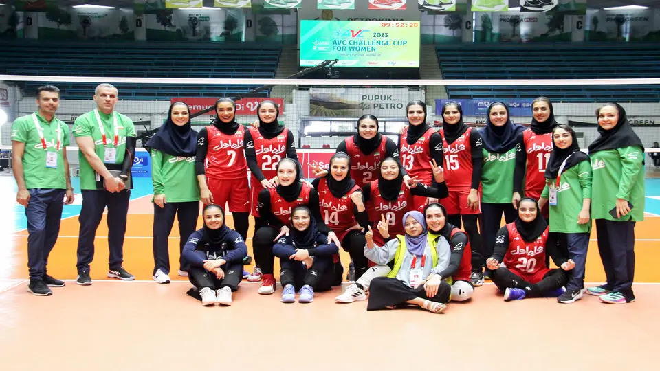 پیروزی زنان والیبال ایران مقابل فیلیپین