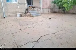 رانش در بجنورد + عکس