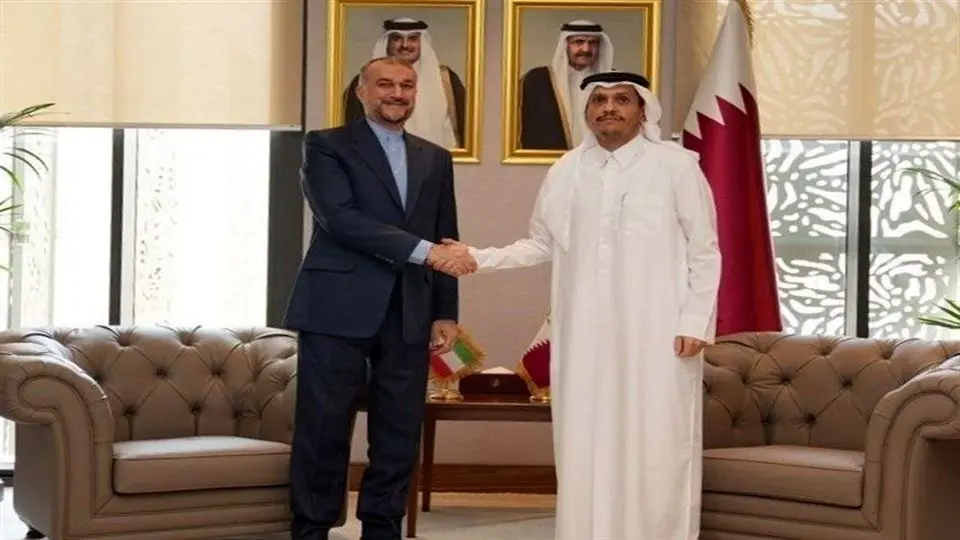 أمیر عبداللهیان یلتقی وزیر خارجیة قطر