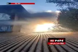 آتشسوزی گسترده در انبار پنبه شهرک صنعتی توس مشهد مهار شد + ویدیو