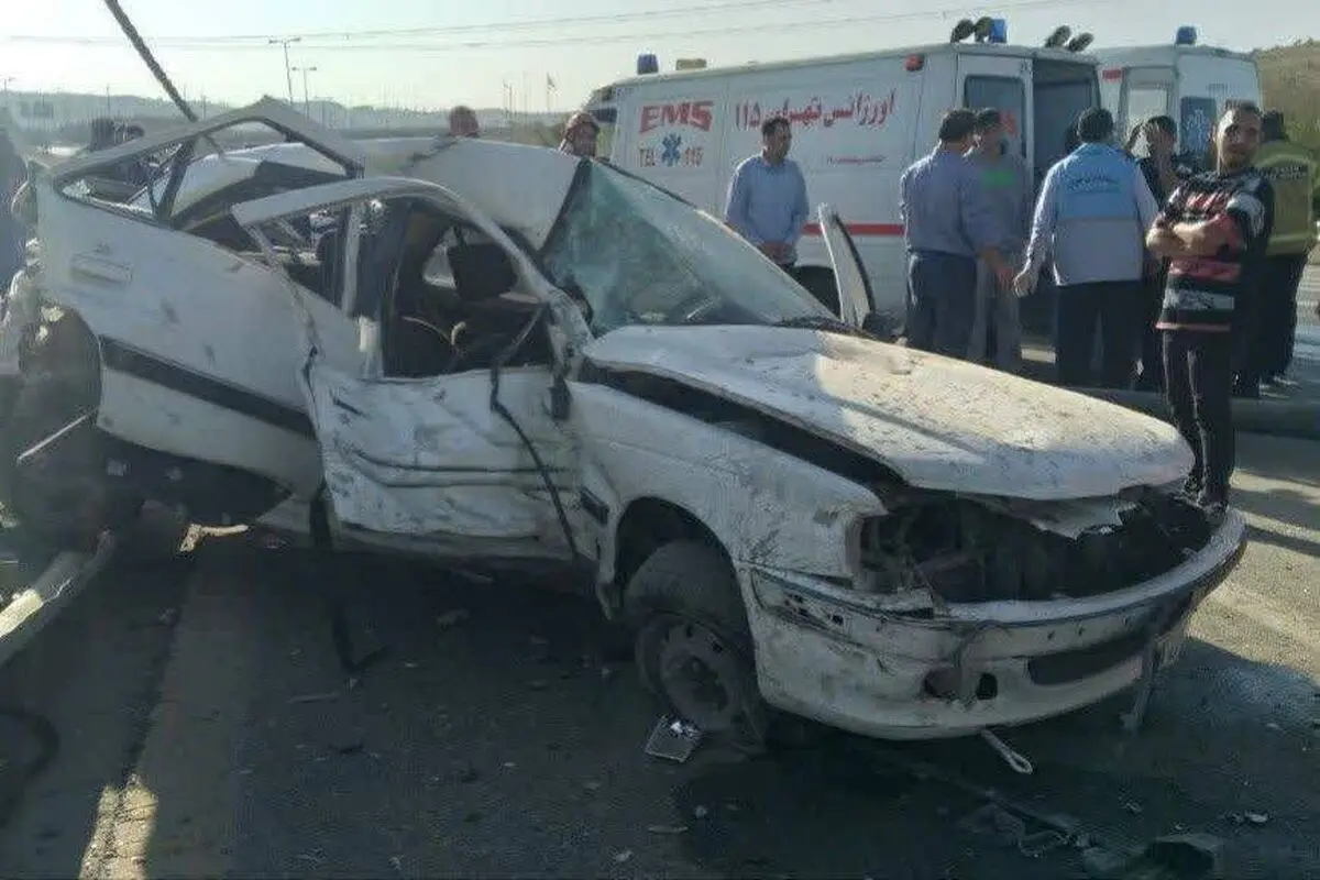 برخورد دو خودرو، مرگ یک جوان و مصدومیت پنج نفر دیگر در شرق تهران
