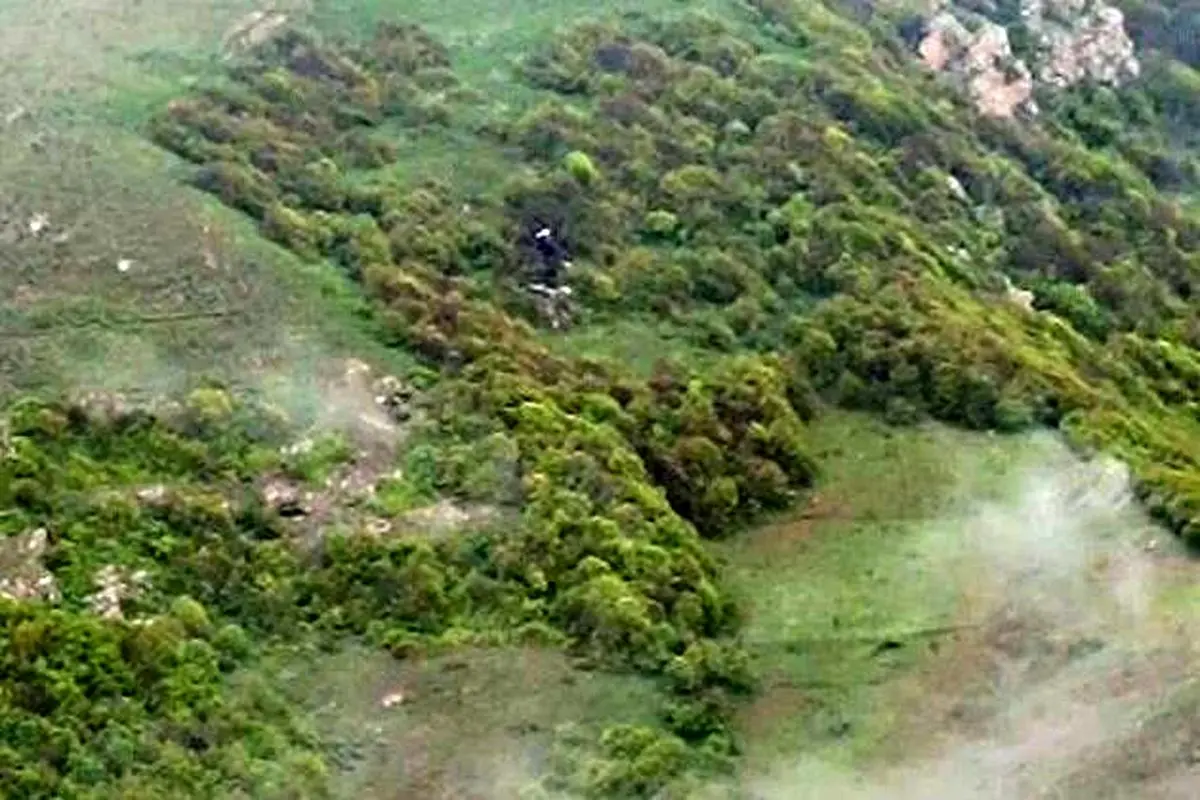 کشف بالگرد رئیس جمهور/ آثاری از زنده بودن سرنشینان مشاهده نشده است

