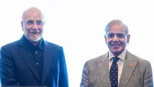 عکس‌هایی که از دیدار قالیباف و شهباز شریف در سوئیس منتشر شد