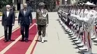 استقبال عارف از نخست‌وزیر ازبکستان
