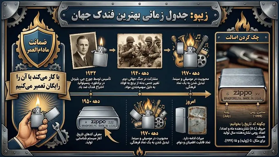 فندک زیپو؛ روایتی از بهترین فندک در جهان | زیپولوکس