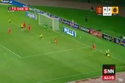 تیر دروازه پرسپولیس لرزید؛ شوت عسگری وارد دروازه نیازمند نشد + ویدئو