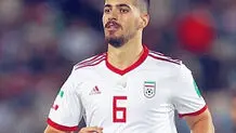 دفع ضربه سر عزت الهی توسط مدافع ازبکستانی