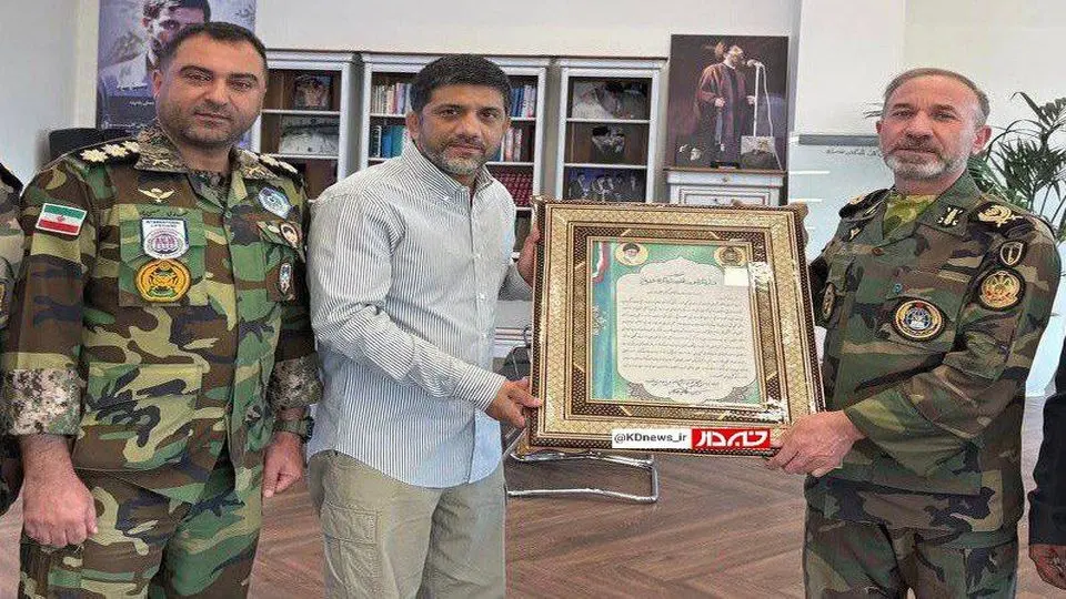 تقدیر فرمانده ارتش از علیرضا دبیر