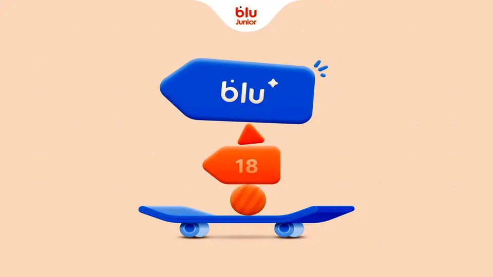 کاربران بلوجونیور با ورود به ۱۸ سالگی می‌توانند حساب خود را به بلو منتقل کنند