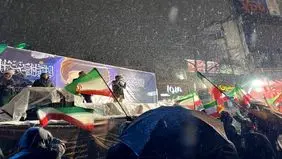 شب قدر تهران زیر بارش برف و باران+ فیلم 