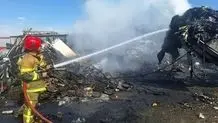 آتش سوزی کولر گازی علت حریق در ولیعصر تبریز
