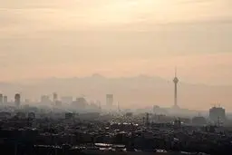 کیفیت هوای تهران در وضعیت ناسالم
