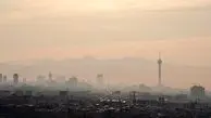 کیفیت هوای تهران در وضعیت ناسالم
