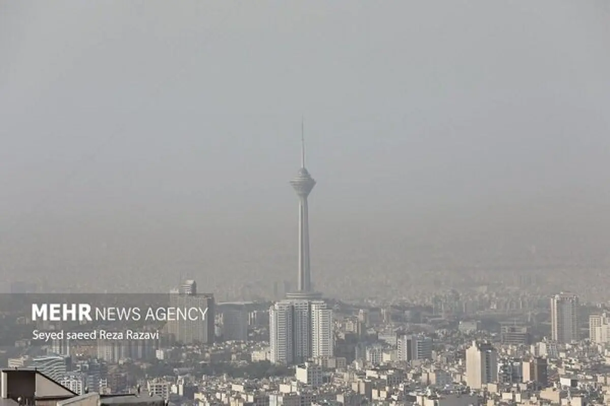 کیفیت هوای تهران در مرز آلودگی