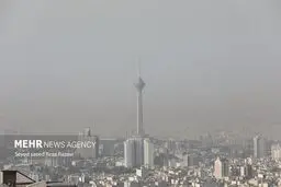 کیفیت هوای تهران در مرز آلودگی
