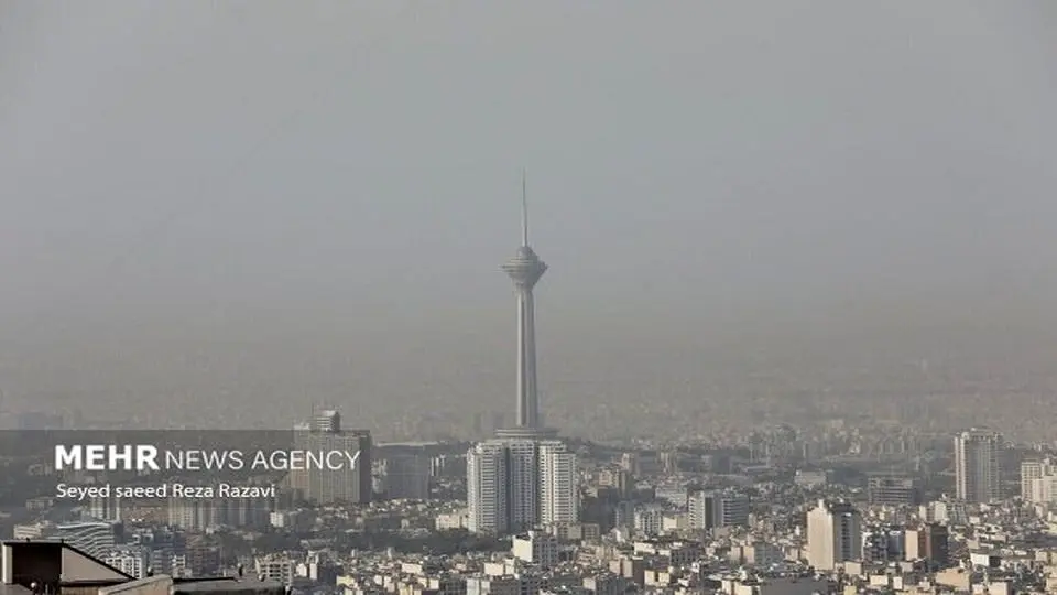کیفیت هوای تهران در مرز آلودگی