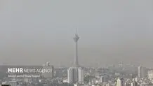 کیفیت هوای تهران در مرز آلودگی