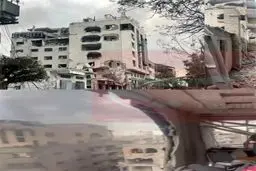 حمله اسرائیل به دفتر شبکه العالم در غزه
