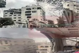 حمله اسرائیل به دفتر شبکه العالم در غزه
