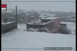 تصاویر زیبا از بارش برف در تکاب و سلماس