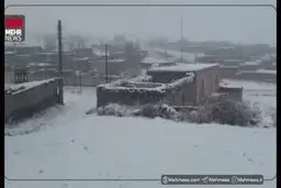 تصاویر زیبا از بارش برف در تکاب و سلماس