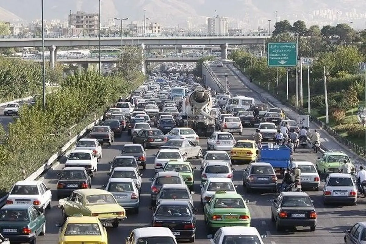 ترافیک پرحجم و سنگین در معابرتهران