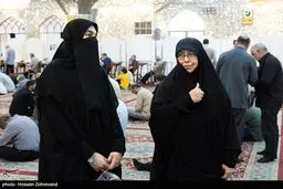 دختر حسین امیرعبداللهیان با پوشش پوشیه + عکس