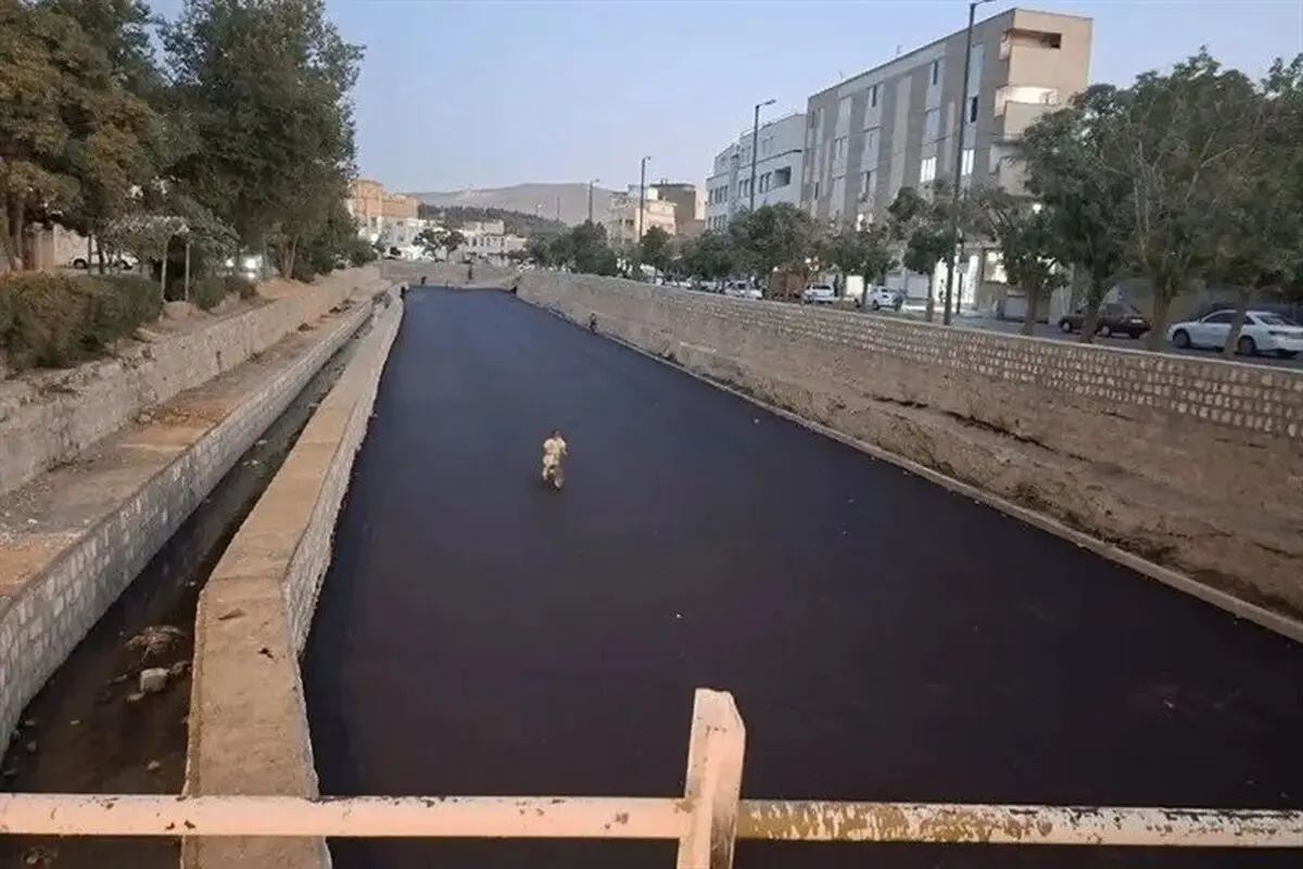 آسفالت کردن رودخانه الیگودرز متوقف شد