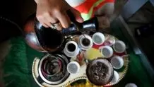 قهوه‌خوری در بازار اتیوپی
