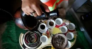 قهوه‌خوری در بازار اتیوپی
