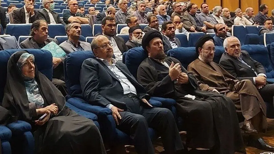 هم‌نشینی خاتمی، ظریف و سیدحسن خمینی در یک قاب