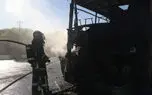 حریق اتوبوس در مشهد؛ هیچ مسافری آسیبی ندید 