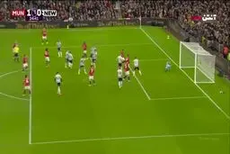 گل اول منچستریونایتد به نیوکسل + ویدئو