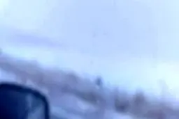 ویدئویی از بارش برف و کولاک در محور سقز - دیواندره 