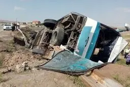 جزئیات جدید از واژگونی اتوبوس در محور بردسکن به سبزوار