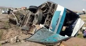 جزئیات جدید از واژگونی اتوبوس در محور بردسکن به سبزوار
