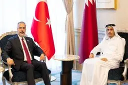 فیدان با همتای قطری خود درباره حمله اسرائیل دیدار و گفتگو کرد