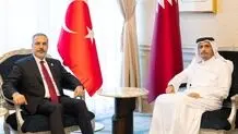 فیدان با همتای قطری خود درباره حمله اسرائیل دیدار و گفتگو کرد