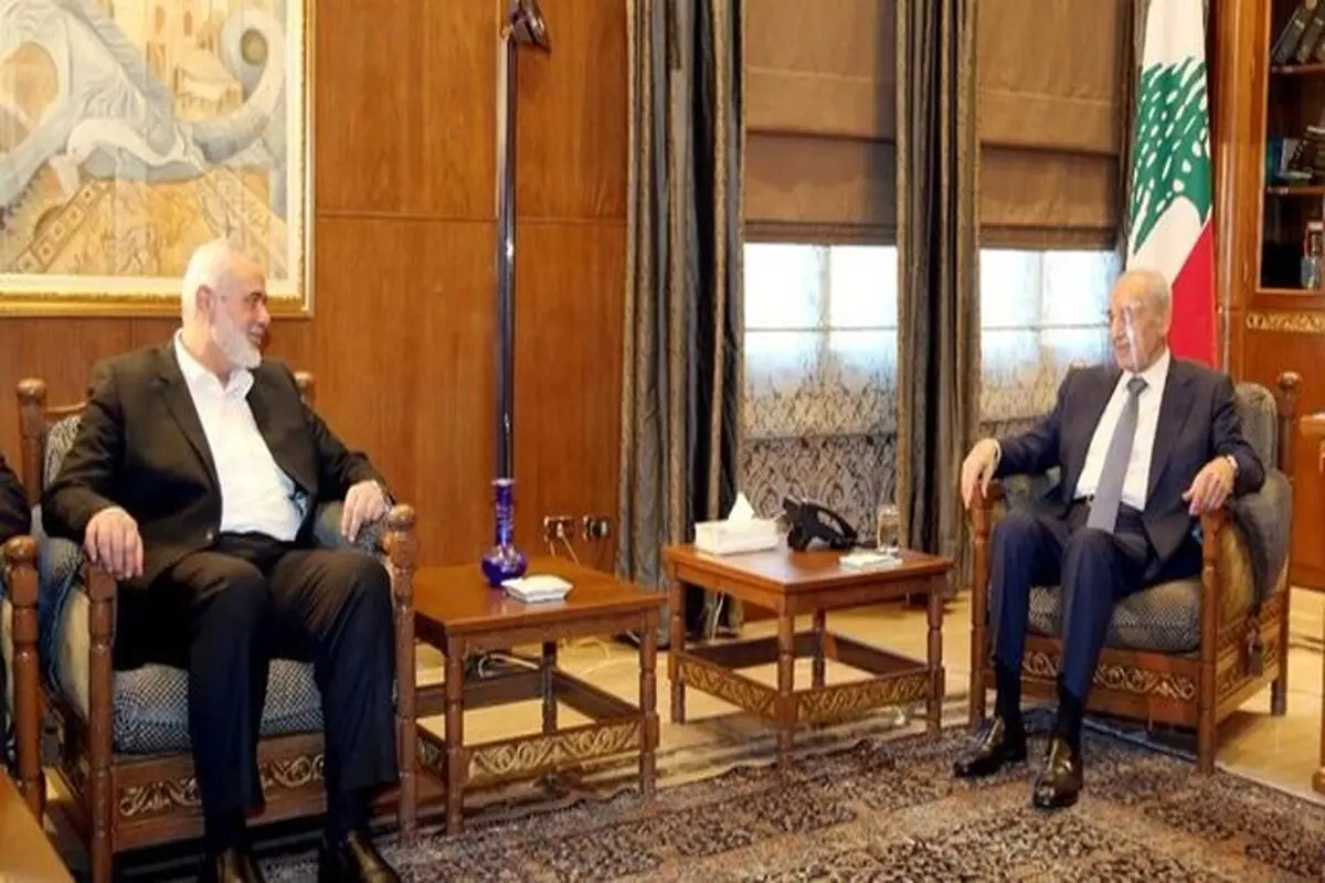 دیدار اسماعیل هنیه با مقامات لبنانی