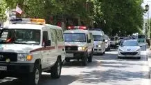 اعزام خودروهای امدادی هلال احمر همدان به کشور عراق