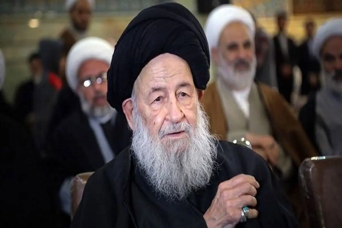 آیت‌الله علوی گرگانی دقایقی قبل درگذشت 